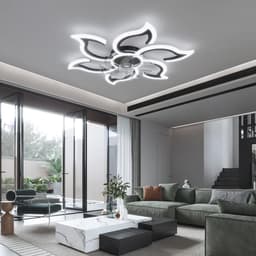 Slimme Plafondventilator met Verlichting, 88 cm - Dimbaar, Afstandsbediening, Compatibel met Alexa en Google Home, Stil en Omkeerbaar — thumbnail 5