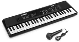 Keyboard Piano - MAX KD54 Keyboard met 54 toetsen - Kinder piano - Oplaadbare accu - Zwart — thumbnail 1