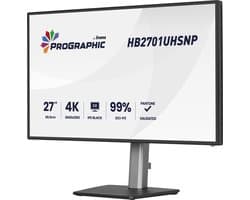 iiyama ProGraphic HB2701UHSNP-B1 - 27 inch - 4K - IPS Black 2.0 - Verstelbaar - DCI-P3(99%) - USB-C Dock