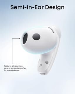 soundcore Liberty Buds by Anker - Semi-in - Ear design met afneembare kleppen - Adaptieve ruisonderdrukking - Snel opladen - Draadloze bluetooth-hoofdtelefoon met vertaling - 30 uur batterijduur — thumbnail 5