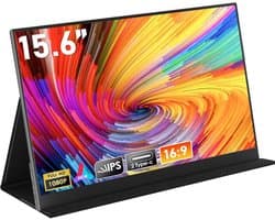 VH Supplies® Portable Monitor - Draagbaar Scherm - Laptop Scherm Uitbreider - 15.6 inch - Full HD 1080P