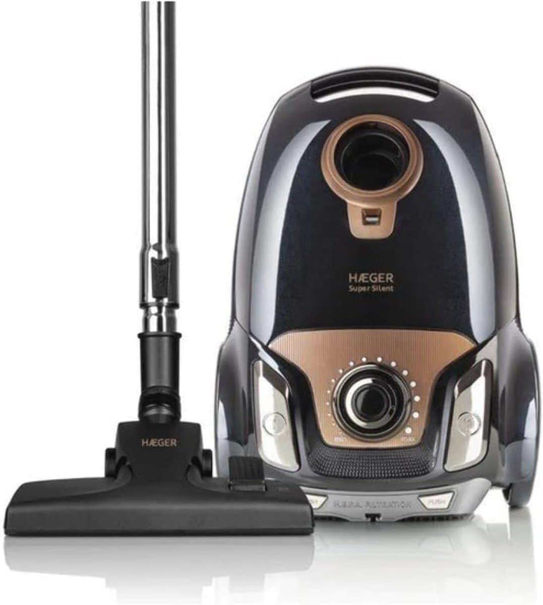 Stofzuiger 750W met 4 liter capaciteit - Zwart en Stil — afbeelding 1