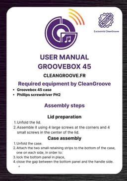 CleanGroove - GrooveBox 7" - Vinyl Bewaar Doos - Hout - Singel Bewaar Doos — thumbnail 2
