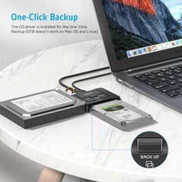 USB 3.0 naar IDE SATA Converter voor Externe Harde Schijf - Ondersteunt 2,5/3,5 inch HDD SSD met DC 12V 2A — thumbnail 3