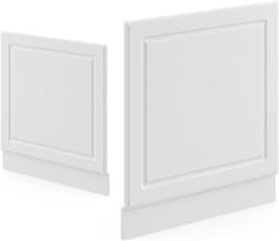 Vaatwasserpaneel Landhuisstijl Wit 60 cm - Frontpaneel voor Keukenmodule — thumbnail 2