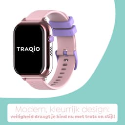 Traqio TRQ10 - GPS horloge kinderen - gps horloge kind - kinderhorloge bellen - gps tracker kinderhorloge - kinderhorloge met gps - kinderhorloge - Kinder smartwatch GPS - GPS horloge school - Roze — thumbnail 5