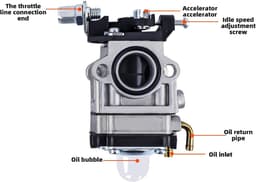 Carburateurs geschikt voor bosmaaiers van 52cc, 49cc en 43cc. Geschikt voor bosmaaiers en grasmaaiers. — thumbnail 2