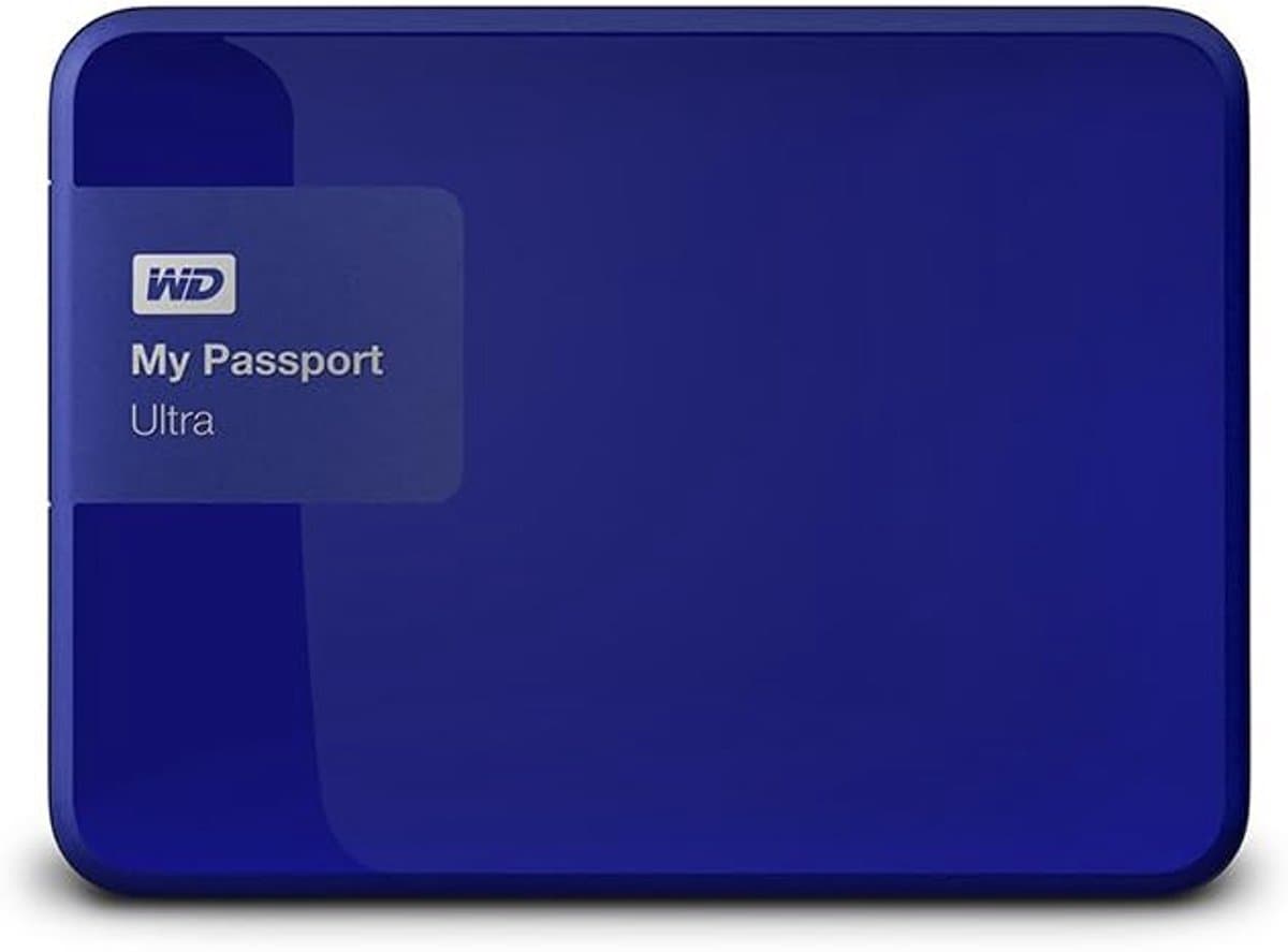Externe Harde Schijf - Opslagmedium Data - Bestanden Opslaan - Extra Dun Ontwerp - 2 TB - Blauw — afbeelding 1