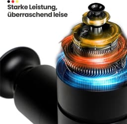Compact massagepistool voor snelle regeneratie en pijnverlichting - Draagbaar en stil met app-expertvideo's — thumbnail 5
