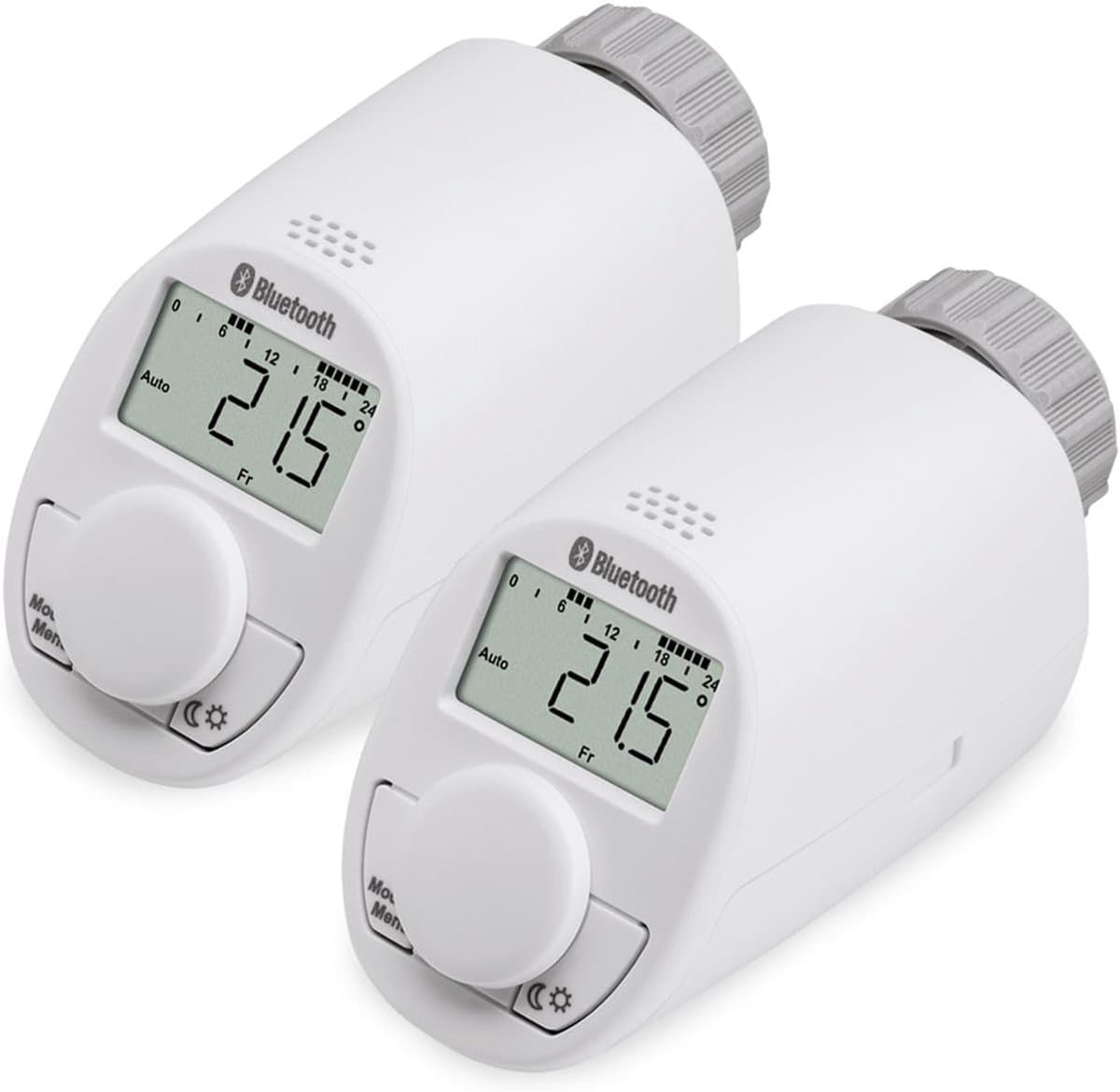 Radiatorthermostaatkop met Bluetooth - 2 stuks voor energiebesparing — afbeelding 1
