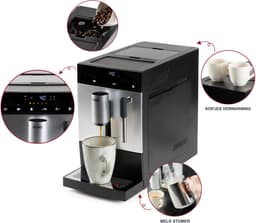 DOMO DO741K Volautomatische Espressomachine - Melkopschuimer – 1 Touch Bean-To-Cup – Geïntegreerde Koffiemolen - Espresso – Americano – Lungo – Cappuccino – Latte Macchiato – ARS pomp 19 bar — thumbnail 3