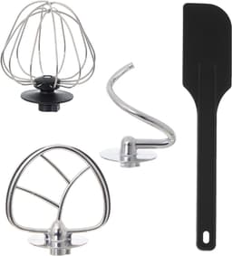 Aurixi® Mixer met Mengkom - Keukenmachine - Keukenrobot - Inclusief Accessoires - Zwart - 38cm x 24cm x 32cm — thumbnail 3