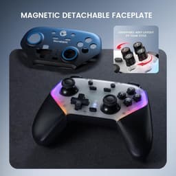 GameSir Super Nova - Draadloze Controller - Hall Effect - Voor Switch/Switch 2/PC/Mobile - Blauw — thumbnail 3