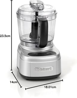 Mini Keukenmachine - Compacte Hakker - Snel Ingrediënten Bereiden - Eenvoudig Schoon te Maken - 900 ml - Zilverkleurig — thumbnail 4