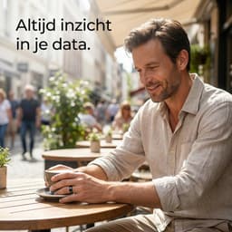 SyncGear Smart Ring - Slimme ring Heren & Dames Inclusief Oplaadcase – Menstruatiecyclus - Hartslag - SpO2 - Stappenteller - Hartslagmeter - Nederlandse App - Maat 10 (Europese maat 63) - Kleur: Zwart — thumbnail 5