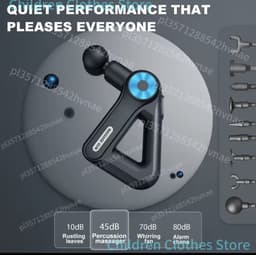 MIAAD massage gun - Massage pistool - Met 9 massagekoppen 9 niveaus van instelbare sterkte Laag geluidsniveau — thumbnail 4
