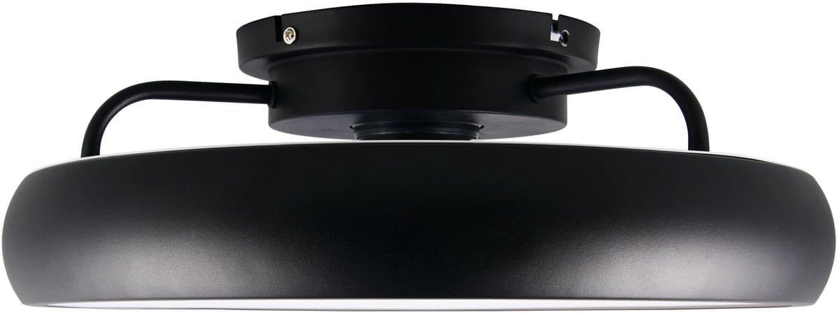 REALITY MUONIO - Ventilator - Zwart mat - incl. 1x SMD 20 W - Afstandsbediening - Geintegreerde dimmer - Traploos instelbare lichtkleur - Geheugenfunctie - 3 snelheidsinstellingen - Zomer- en wintermodus — afbeelding 1