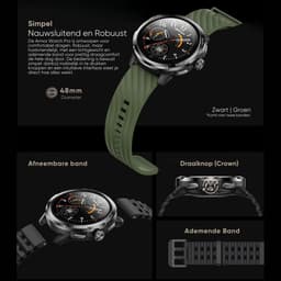 Ulefone Armor Watch Pro Smartwatch – 1.50' AMOLED – GPS – 8 dagen Batterijduur – 100+ Sportmodi – Hartslag & SpO₂ – Bluetooth 5.3 – 5ATM – IP68/IP69K & MIL-STD-810H — thumbnail 5