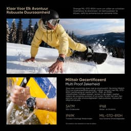 Ulefone Armor Watch Pro Smartwatch – 1.50' AMOLED – GPS – 8 dagen Batterijduur – 100+ Sportmodi – Hartslag & SpO₂ – Bluetooth 5.3 – 5ATM – IP68/IP69K & MIL-STD-810H — thumbnail 4