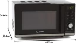 Compacte Magnetron - Keukenoven - Snel Opwarmen - Moderne Stijl - 20 Liter - Zwart — thumbnail 4