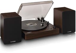 Lenco Platenspeler met Bluetooth - Twee externe Luidsprekers en AT3600L Cartridge - LS-200WD - Hout — thumbnail 1