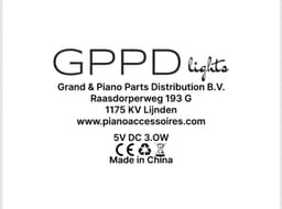 Pianolamp GPPD zwart mat — thumbnail 2