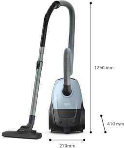 PHILIPS 1000-serie XD1142/10 Stofzuiger met zak Lichtblauw — thumbnail 2