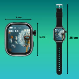 Kinder Smartwatch met Simkaart – Smartwatch Tiener - Smartwatch Kinderen met GPS – Horloge kids smartwatch met Whatsapp - Waterdicht IPX7, WiFi & Bluetooth – GPS Kinderhorloge – Zwart — thumbnail 4