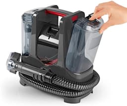Aura® Tapijtreiniger machine - Tapijtreiniger - Tapijtreiniger apparaat - Antraciet/Rood- ‎16cm x 29cm x 27cm — thumbnail 2