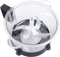 Elektrische Hakmolen - Keukenmachine Groente Snijder - Snel Ingrediënten Bereiden - 5 Liter Capaciteit - 300 Watt Vermogen - Zilver — thumbnail 5