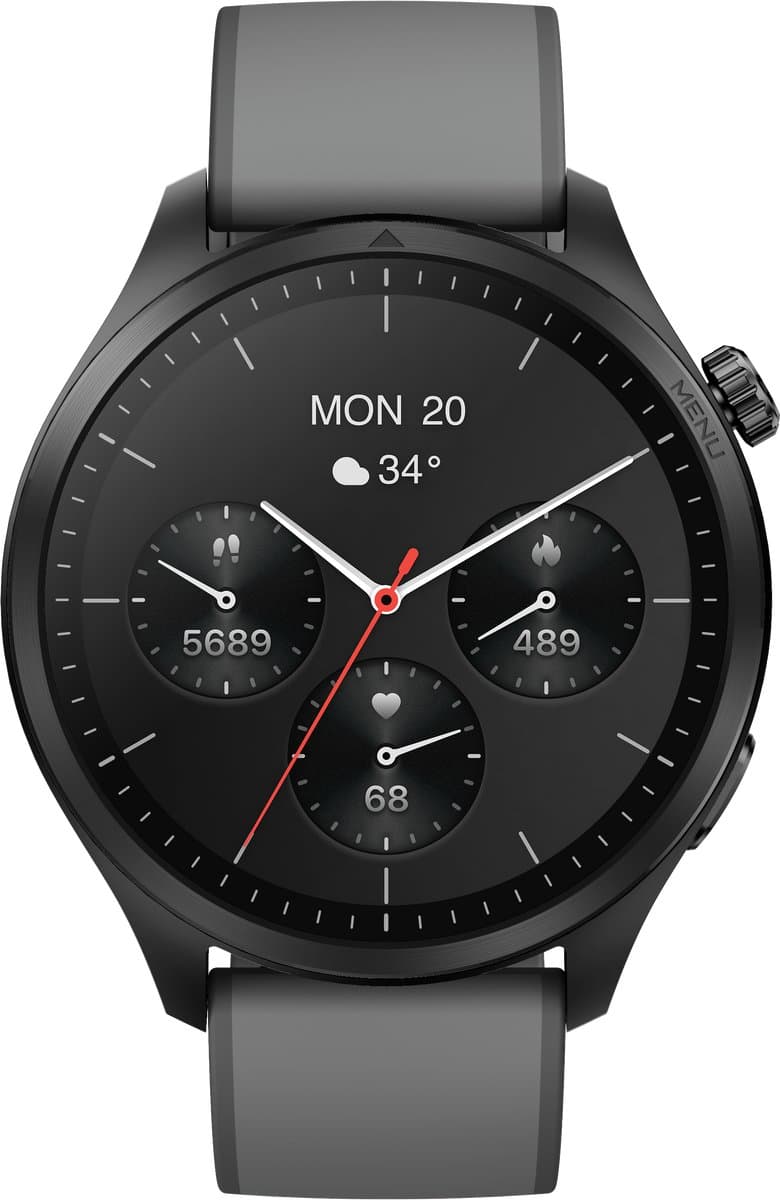 Otiume Modern Pulse GTR1 – Smartwatch – 46mm Amoled Display – Dual GPS – Bluetooth bellen – Zwart — afbeelding 1