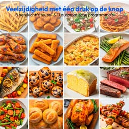 MEDION Mikrowelle mit Grill und Heißluft, Airfryer & Heißluftfritteuse, 25 Liter, 900 W Mikrowellenleistung, Backofenfunktion, inkl. Air fryer Zubehör - Grillrack & Backteller - MD12231 dunkel grau — thumbnail 5