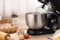 Standmixer 5 Liter Roestvrij Staal 1000W met 4 Accessoires en Receptenboek - Zwart — thumbnail 2