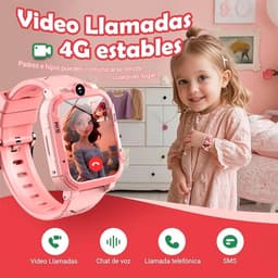 Blackview Z20 Smartwatch - 4G Kids Smartwatch - GPS WIFI Videogesprek SOS - IP67 Waterdichte - Monitor Tracker Locatie Telefoon Horloge - Roze — thumbnail 3