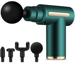 Handmassageapparaat - massage gun - massage apparaat - Mini-massageapparaat - Zakmassageapparaat - Groen - ABS — thumbnail 1