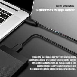 SCH® SSD Externe Harde Schijven - SSD Externe Harde Schijf - Zwart - 12cm x 8cm x 2cm — thumbnail 4