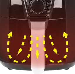Nexvo® Airfryer xl - Airfryer xxl - Heteluchtfriteuse - Zwart- 26cm x 32cm x 30cm — thumbnail 3