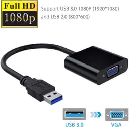 Externe USB 3.0 naar VGA Adapter voor Beeldscherm Uitbreiding — thumbnail 2