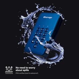 1TB Veilige Externe Harde Schijf met PIN-Beveiliging en Hardwareversleuteling — thumbnail 3