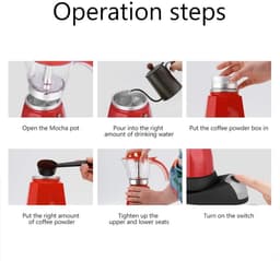 Elektrisch Espressomachine voor 6 Koppen - Snelle Italiaanse Koffiezetapparaat — thumbnail 3