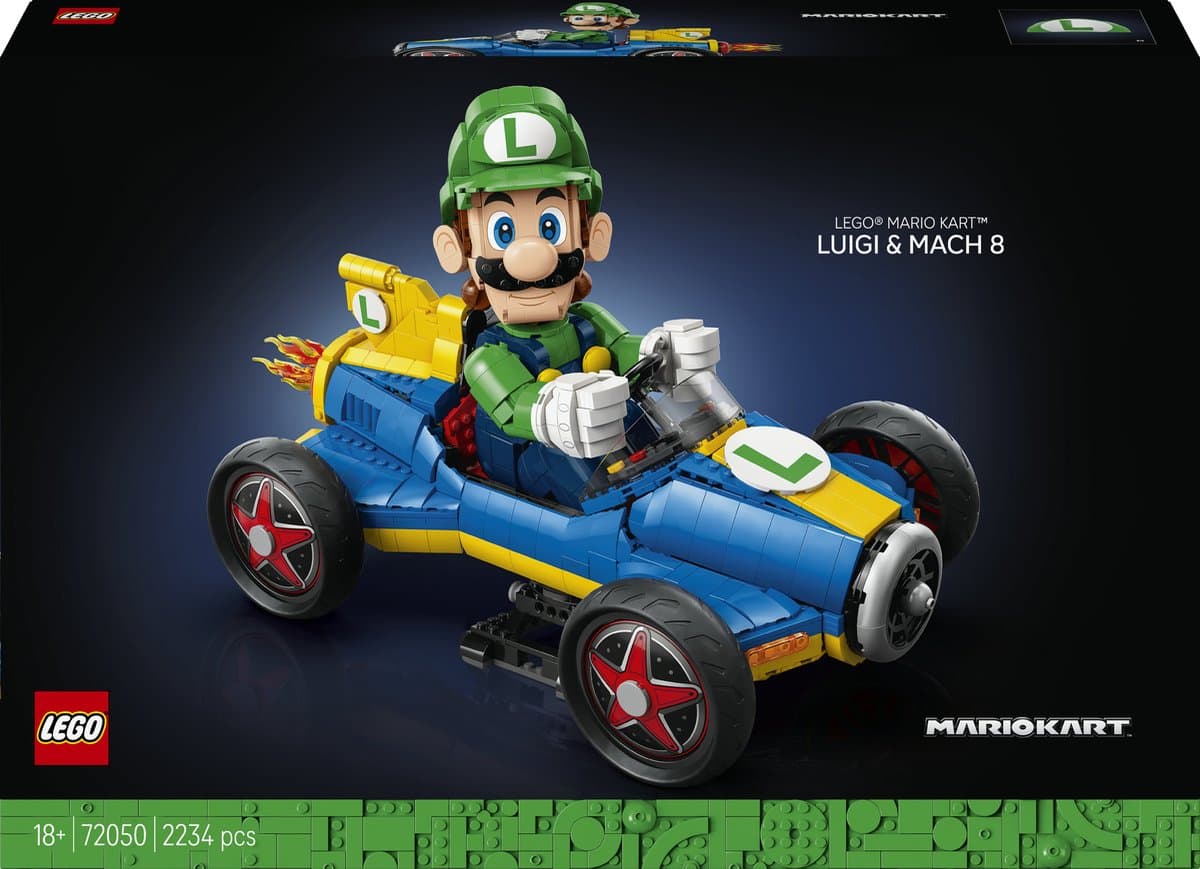 LEGO Super Mario Mario Kart: Luigi en Mach 8 72050 — afbeelding 1