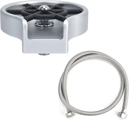 Glazenspoeler - Bekerreiniger - Snel Glazen Wassen - Eenvoudige Installatie - Zilver Zwart — thumbnail 5