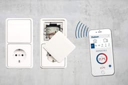 Slimme Thermostaat - App Bediening - Energie Besparen - Onzichtbare Inbouw - Grijs — thumbnail 5