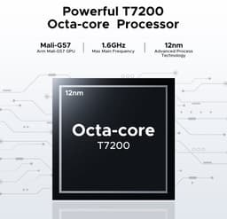 DOOGEE N55 - Smartphone - 16 GB RAM + 128 GB ROM（2TB/TF） - 6.56 inch + 90Hz IPS - 4G Dual SIM - 5150mAh - Android 15 - 5G WiFi - Face ID - GPS - Widevine L1 - Zwart — thumbnail 2