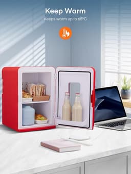 Lexium Mini Fridge for Drinks - Kleine Koelkast - Mini Koelkasten - Minibar - Mini Fridge - Mini Koelkast - Mini Koelkastje - — thumbnail 3