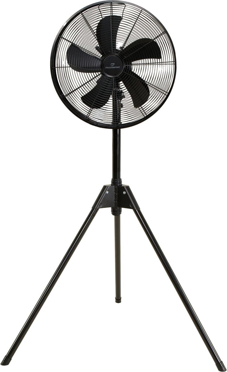 A-Flow Tripod Black - Ventilator staand - Statiefventilator - Ventilator Zwart - 3 Poot - driepoot - Kantelbaar en uitschuifbaar - 3 Windsnelheden - Zelfdraaiend — afbeelding 1