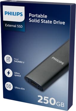 Philips Fm25ss030p M.2 250gb Externe Ssd Zwart — thumbnail 1