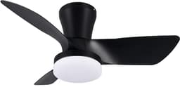REALITY RANDERS - Ventilator - Zwart mat - incl. 1x SMD 20 W - Afstandsbediening - Geintegreerde dimmer - Traploos instelbare lichtkleur - Dimbaar met schakelaar - Niet externe dimbaar - Geheugenfunctie - Zomer- en wintermodus - 6 snelheidsniveaus — thumbnail 3