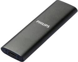 Philips Portable SSD 500GB – Ultieme Snelheid met USB-C - 540MB/s - Duurzaam Aluminium Ontwerp
