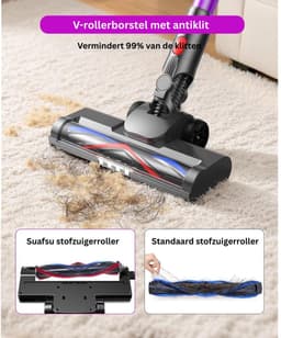 CLVP® Stofzuiger Draadloos - Steelstofzuiger Snoerloos - Tapijtreiniger — thumbnail 4